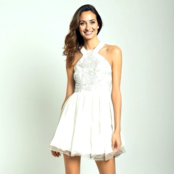 Xtraordinary prom,bridal dress size 3 NWT It’s a very pretty pure white … - Picture 1 of 6